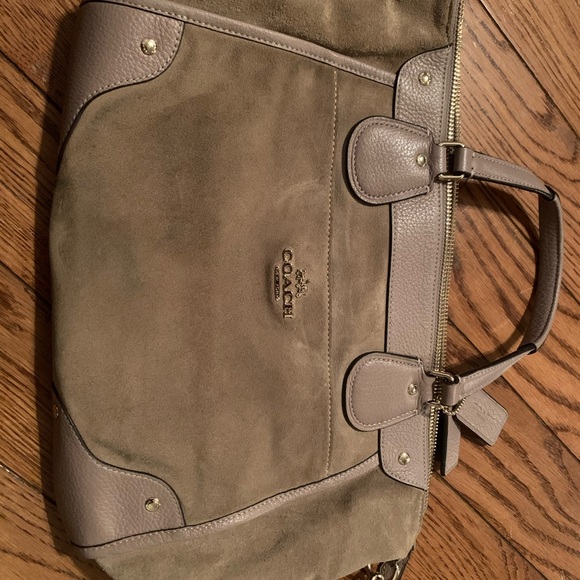 Handbags - Coach suede bag
